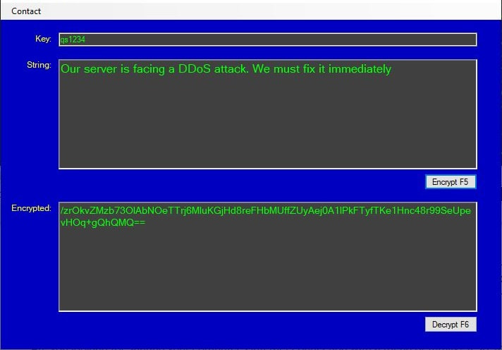 Classified screenshot